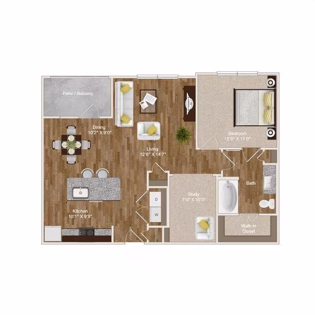 Unit 3209 4212 floor plan
